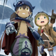 Reg, Riko and the other characters stand inside of a chasm of the abyss.